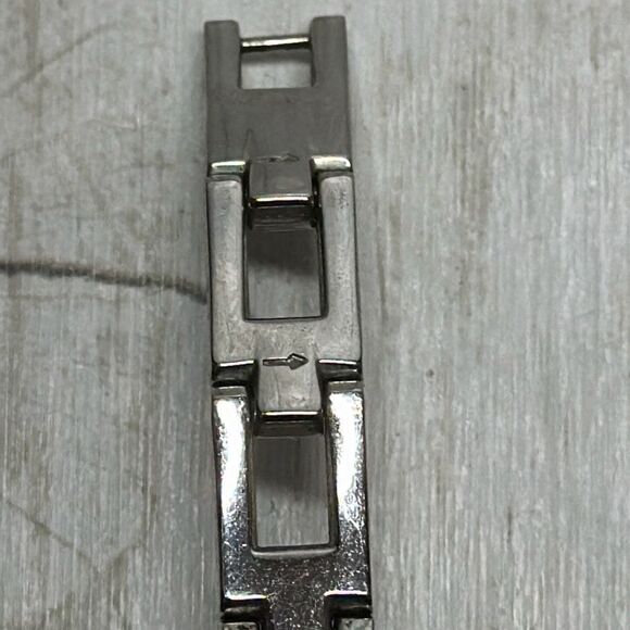 Fossil BIG TIC ES9744 American Flag LED Dial Silver Tone Watch SCRATCHES - Picture 14 of 16